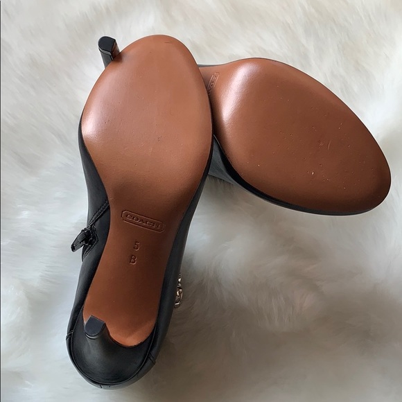 New w/OUT Box “BLACK” Coach Bootie w/Silver Buckle - Picture 3 of 6